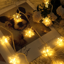 Led colorful lights flashing lights Full Star Christmas Ornaments Snowflake decorative lamp Room Bedroom Placement Stars light