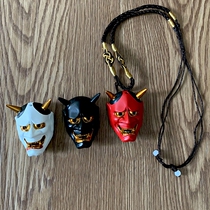 Resin Prajna mask pendant pendant famous ethnic characteristic necklace pendant Japanese style sushi cuisine ghost head car ornament