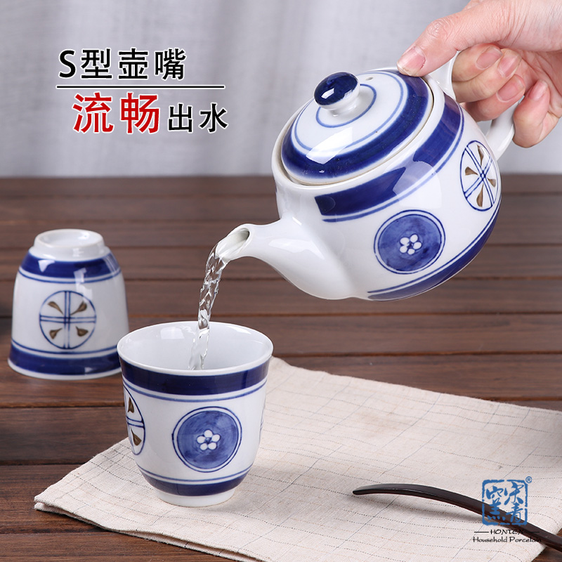 茶具日式家用陶瓷茶具过滤单壶小茶壶花草茶壶加厚泡茶壶耐热茶壶