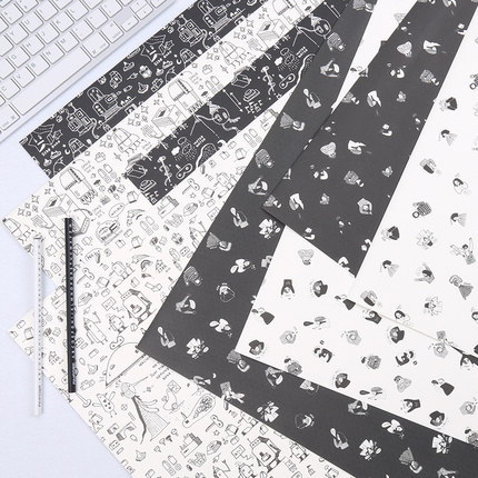 [ourstorybegins旗舰店包装纸]初品/空想时光 包装纸 创意韩国DI月销量27件仅售1.52元