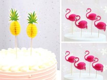 Small freshener with a hot pin pink flarebird cake decoration plug-in illustrator