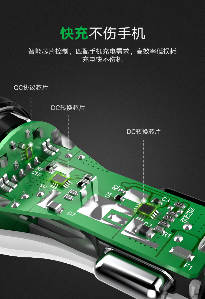 0一拖二双usb汽车24v通用型点烟器插头_7折现价39元
