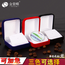 Suede badge box badge box brooch badge box can be printed LOGO