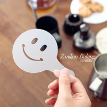 Coffee drawing mold flower milk cover latte cappuccino thickening mold pattern milk tea printing spray 16