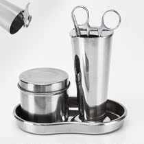 304 stainless steel utensils disinfection tank sterilization tweezers tube waist plate hemostatic cotton pliers Aluminum box beauty supplies tools