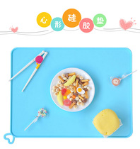 Silicone insulation mat table mat waterproof and oil-proof children first grade primary school students home insulated Western lunch mat