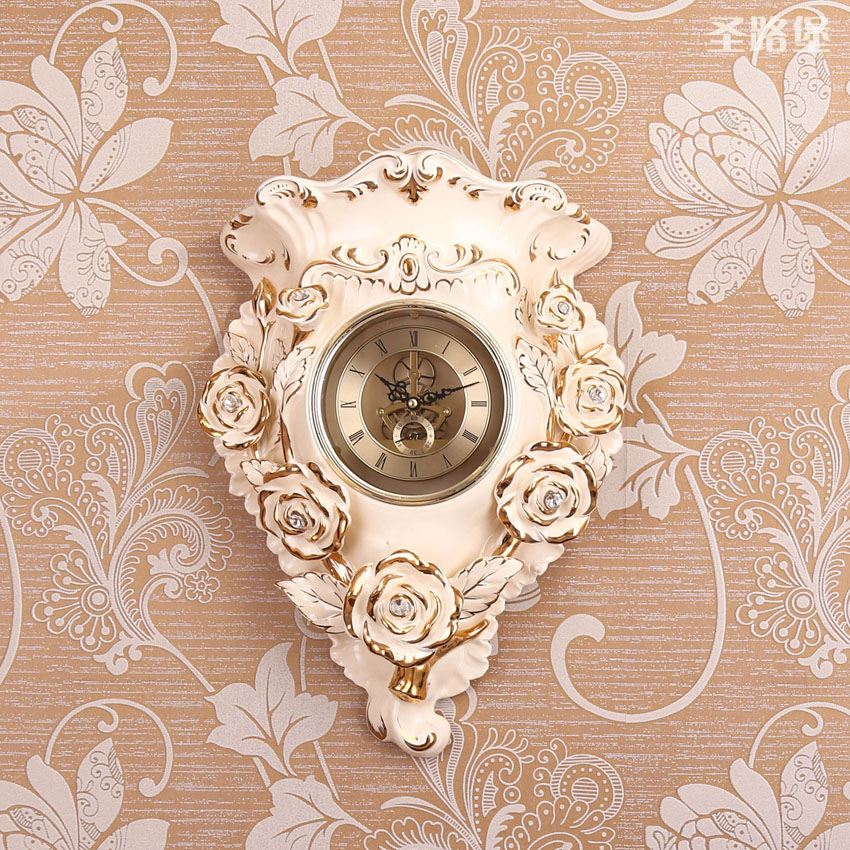 Fort SAN road new creative European ceramic wall hanging clock sitting room clock widget household act the role ofing is tasted wall act the role of mail