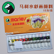Marley 1306 watercolor pigment 12 color 9ml watercolor painting box pigment watercolor Pen art supplies wholesale