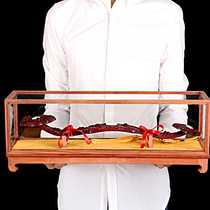 Wood Ruyi ornaments solid wood root carving crafts Chinese home living room decoration mahogany wood carving wooden auspicious Ruyi