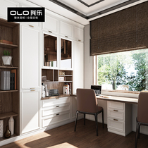 I le whole house bookcase Desk TV cabinet Whole wall furniture set combination Multi-function tatami custom deposit