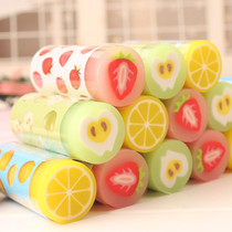Eraser fruit styling creative cartoon rubber student stationery eraser 2B drawing exam eraser prize