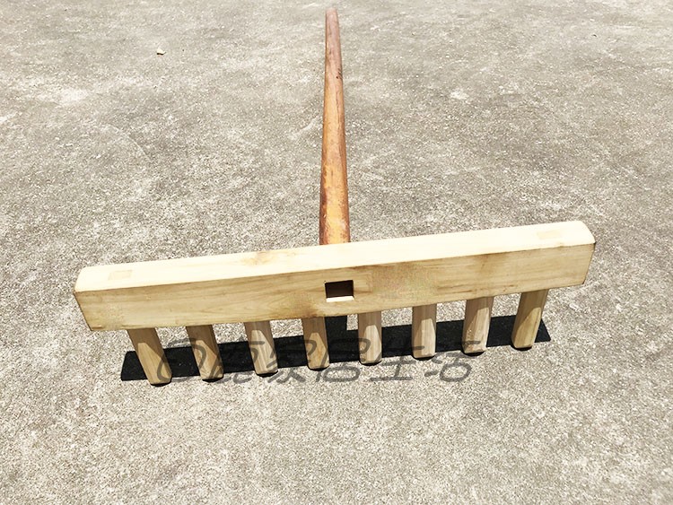 晒稻谷耙子晒谷齿耙农用工具收子实木耙子平整砂石耙子晾晒翻谷耙