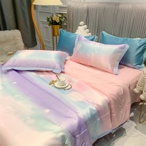 Summer ice silk summer is washed by four sets of washable air conditioning by heather summer cool by summer real silk cool and thin