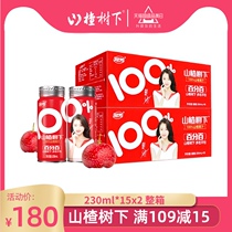 Guanfang Hawthorn 100% hawthorn juice under the tree 230ml*15 bottles*2 Whole box without adding