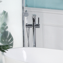 Yicai Lotus European floor faucet Bathtub faucet All copper simple shower can open the hole wall faucet
