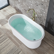 Net red small apartment bathtub Home SPA spa bath tub Mini small tub Acrylic bathtub deepened barrel 1 1