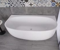 Artificial stone acrylic bathtub Household double widened five-piece surf massage bathtub 1 4 meters-1 7 meters