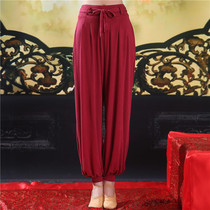 Dance trousers practice clothing Poet womens suit dance clothes Latin dance Chinese modern shape bloomers king style
