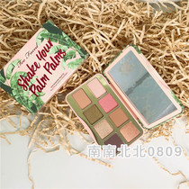 too faced eyeshadow plate 12 color full matte peach eye shadow plate powder plate