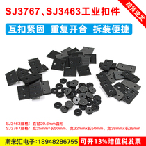 Original fit 3MSJ3767 rectangular mushroom buckle 32MM* 50MM round sj3463 screw magic sticker