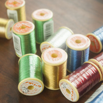 French embroidery Japanese Fujik gold and silver thread hook bead line French crochet special metal hook bead line 100m