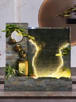 Water Curtain Wall Fake Mountain Fountain Running Water Screen Partition Outdoor Decoration Garden Courtyard Building Great Swing Piece Hotel Company