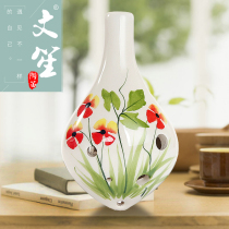 Students beginner 6-hole alto C-tone Ocarina Six-hole AC-tone hand-painted Ocarina Beginner Ocarina send accessories Xun musical instrument