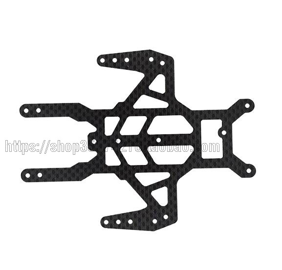 Homemade Tiangong four-wheel drive car spare parts carbon fiber/glass fiber S2 chassis special reinforced swallow model 1.5mm (1627207:99597:color classification:Carbon Fiber)