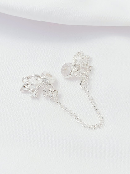 강력한 색상 보호 18K 백 버터 플라이 스타 안전 체인 DIY 수제 수제 팔찌 확장 체인 액세서리 액세서리 강력한 색상 보호 18K 백 버터 플라이 스타 안전 체인 DIY 수제 수제 팔찌 확장 체인 액세서리 액세서리