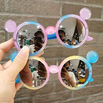 Children sun glasses baby cute cartoon candy color sunglasses boys and girls anti-ultraviolet children sunshade glasses tide