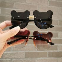 Children sunglasses Anti-UV Men and women Super Cute Cute Baby Glasses Small Bear Ears Styling Photo sunglasses