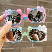 Children sun glasses children cartoon sunglasses baby UV sunglasses baby fashion cute KT cat glasses
