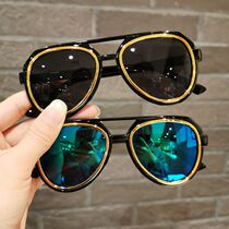 Children sun glasses for boys and girls cool color reflective sunglasses