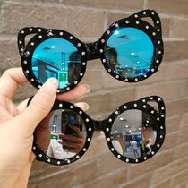 Children sun glasses polarizer boys and girls summer fashion Korean personality sunglasses baby anti-ultraviolet glasses tide