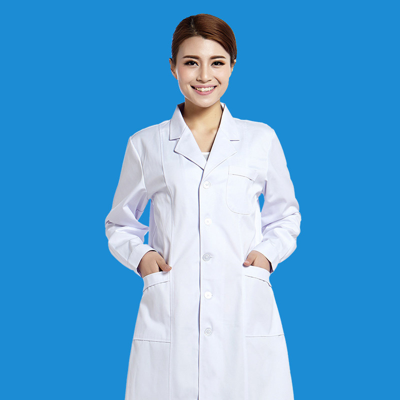 医生白大褂长袖医生服修身
