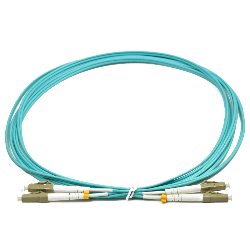 haohanxin 10 gigabit multimode dual core lc lc optical fiber jumper indoor pigtail jumper, carrier class: 3m, one pair