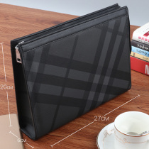 Big name handbag mens tide large capacity bag leisure business hand bag fashion clip bag mens new portable briefcase