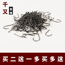 Japan imported thousand fishing hook special price bulk thousand fish hook has barbed fishing hook sleeve hook tungsten carbon steel