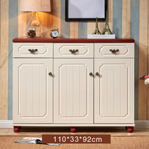 Solid Wood European multifunctional storage decoration cabinet shoe cabinet simple modern Mediterranean style American Country Hall Cabinet
