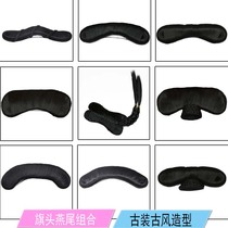 Costume wig flag head swallowtail bride XiuHe hair stick photo studio shooting Hanfu cos ancient style Geqi head