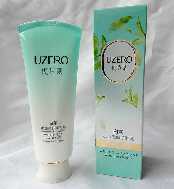 Uzilai ຂອງແທ້ counter white tea brightening facial cleansing milk 100g deep cleansing brightening moisturizing