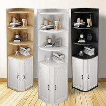 Corner cabinet corner corner cabinet multifunctional triangular side cabinet rack living room bedroom simple small corner bookshelf