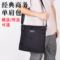 New business single shoulder bag Mens bag Diagonal Satchel horizontal Vertical Style IPAD Backpack Fashion Mens Briefcase File Bag