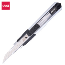 Del art knife 2074 small medium knife wall paper knife zinc alloy knife shell 9mm paper cutting tool industrial tool