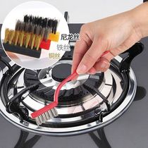 Kitchen with brushed gas cooker clean brush range hood to oil decontamination hearth cleaning tools steel wire small brushes