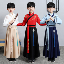 Childrens Hanfu Boys and Childrens Ancient Clothing Spring and Summer Super Immortal Chinese Style Guoxiangyi Ancient Style Set
