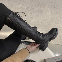 Long boots women do not knee 2021 autumn new high boots Martin boots elastic boots Knight boots winter