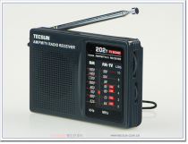 Tecsun R-202T Pocket FM AM Radio Black Portable Small Semiconductor