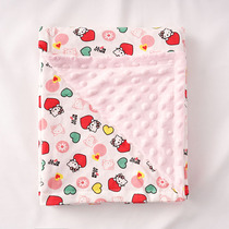 Spring and summer cartoon baby blanket newborn baby blanket baby super soft coral fleece blanket children bean blanket stroller blanket