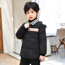 Hearty motor children down clothes autumn winter large children light and thin warm down liner boy turned collar shirt collar jacket